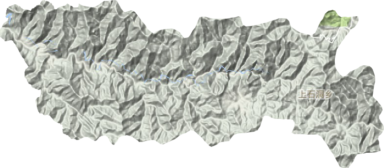 上石洞乡地形地图
