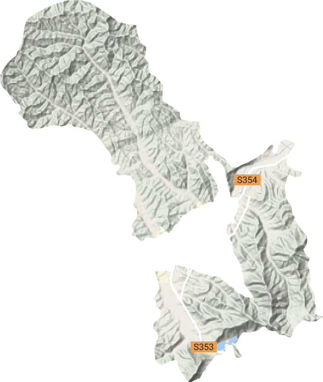 滦平镇地形地图