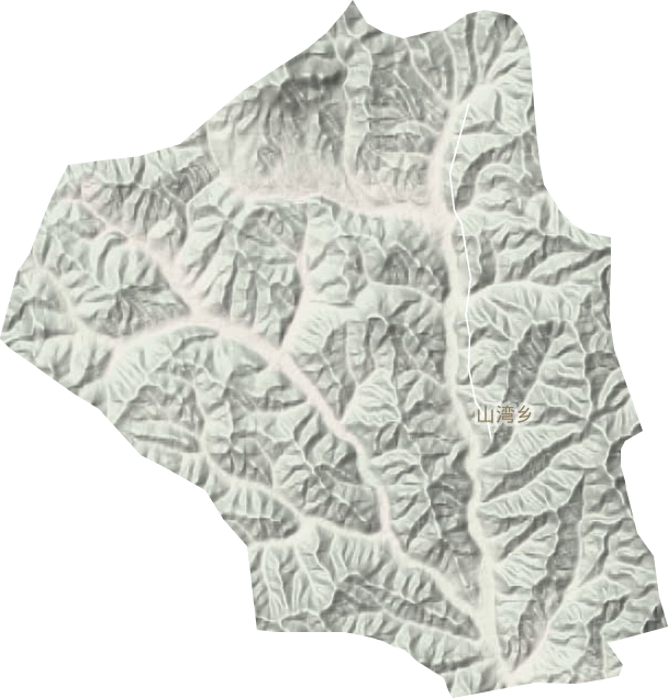 山湾乡地形地图