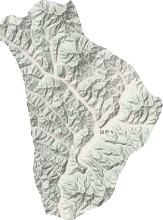 碱房乡地形地图
