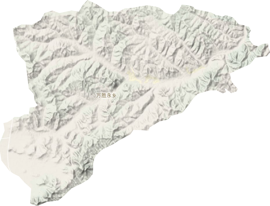 万胜永乡地形地图