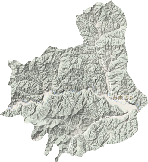 苏家店乡地形地图
