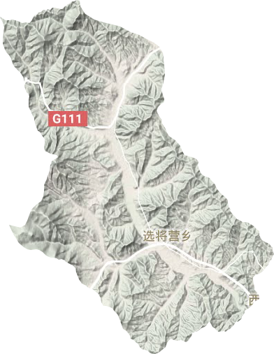 选将营乡地形地图