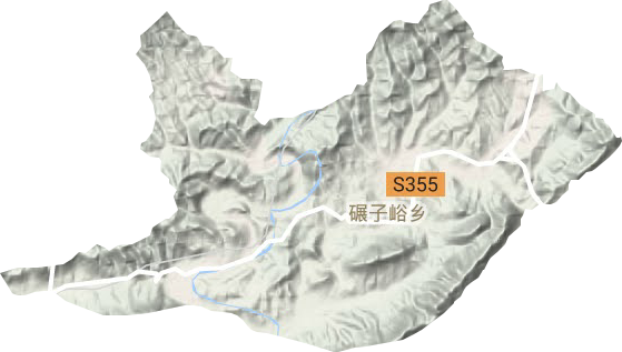 碾子峪镇地形地图