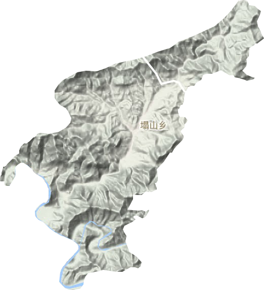 塌山乡地形地图