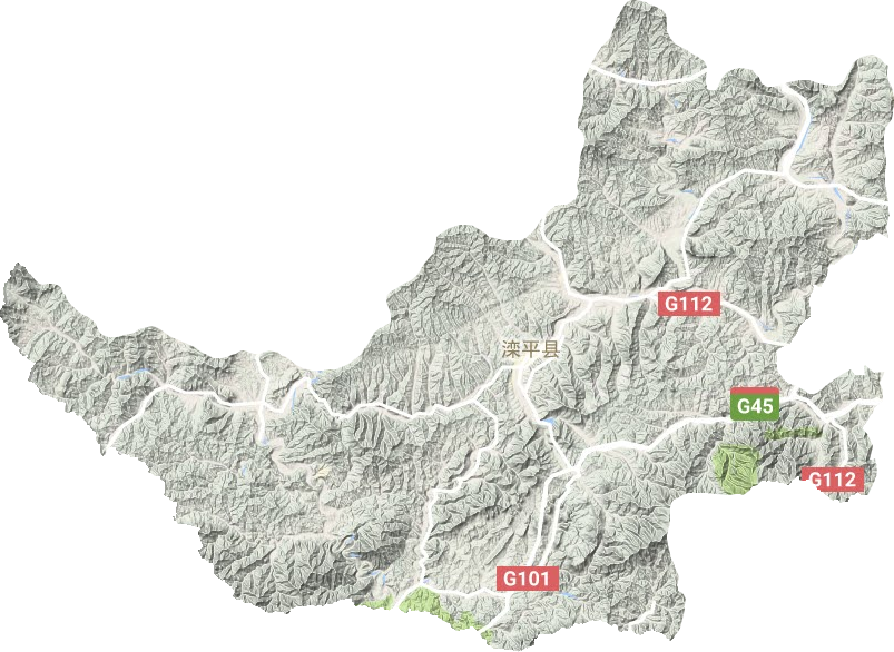滦平县地形地图