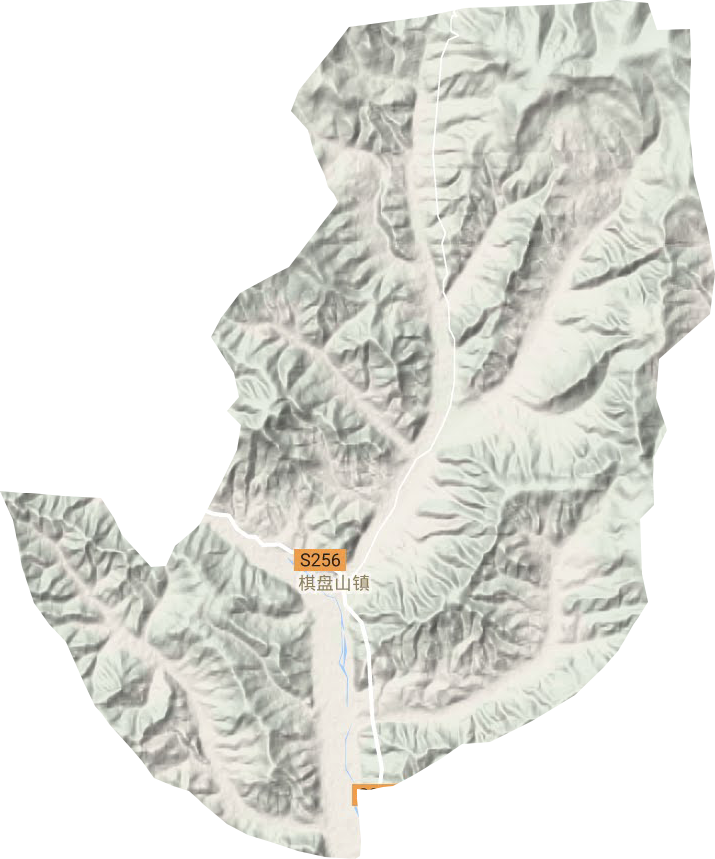 棋盘山镇地形地图