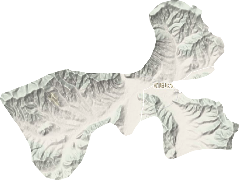 朝阳地镇地形地图