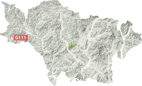 隆化县地形地图