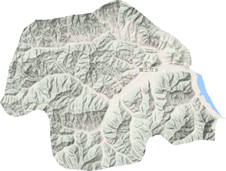 黄土坎乡地形地图