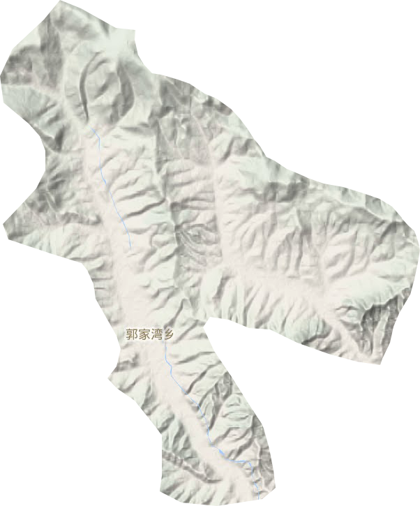 郭家湾乡地形地图