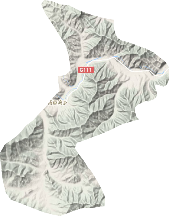 杨家湾乡地形地图