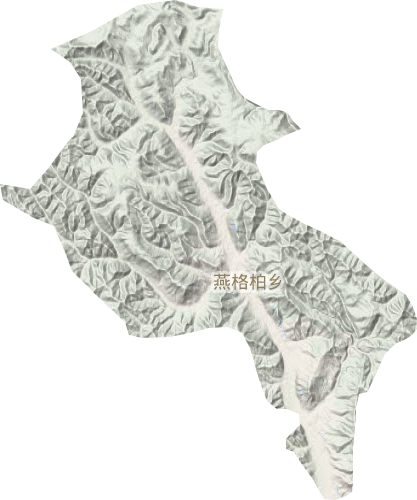 燕格柏乡地形地图