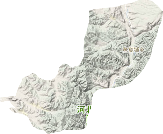 老窝铺乡地形地图