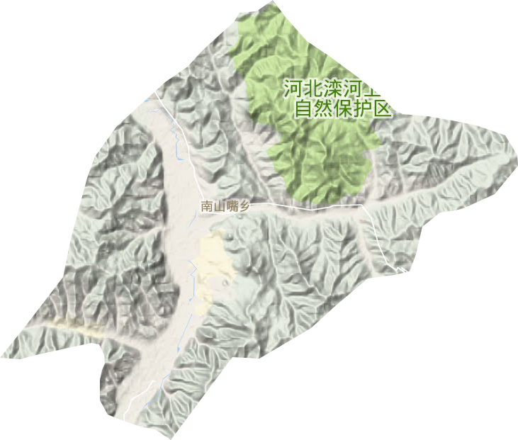 南山嘴乡地形地图