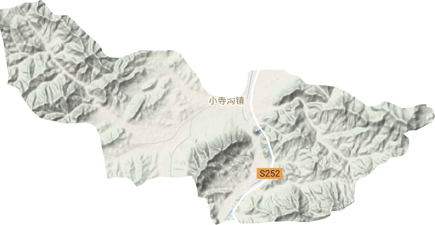 小寺沟镇地形地图