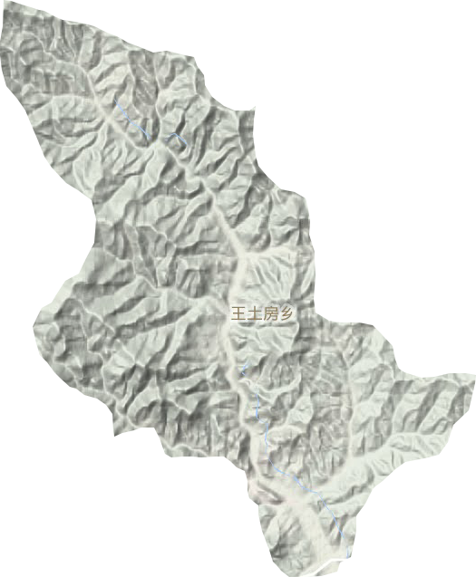 王土房乡地形地图