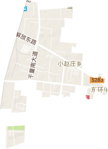 东环街道地形地图