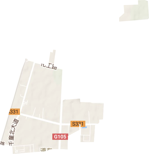 道东街道地形地图