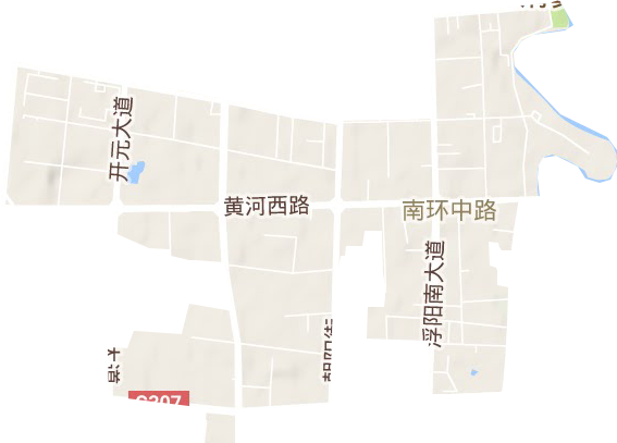 南环中路街道地形地图