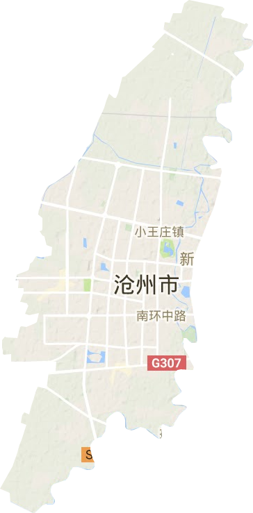 运河区地形地图