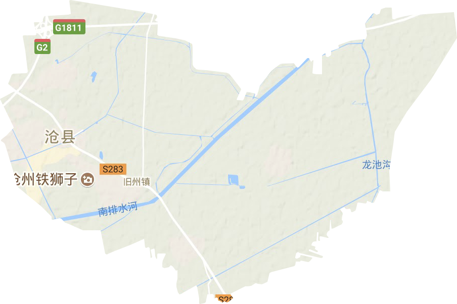旧州镇地形地图