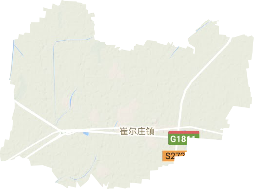 崔尔庄镇地形地图