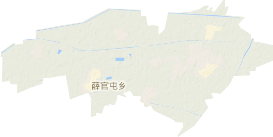 薛官屯乡地形地图