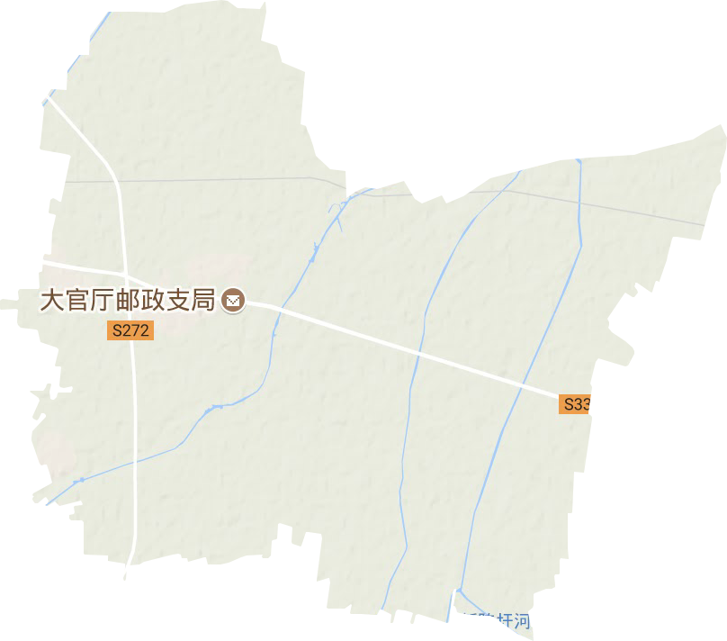 大官厅乡地形地图