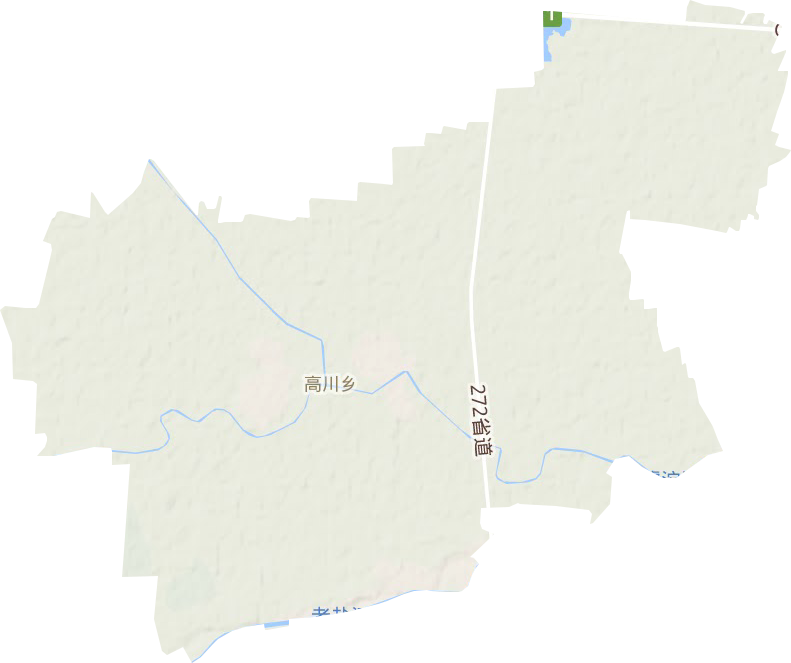 高川乡地形地图