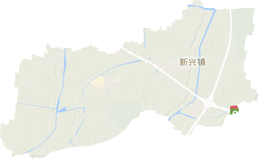 新兴镇地形地图