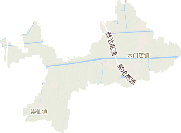 木门店镇地形地图