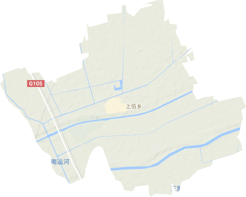 上伍乡地形地图