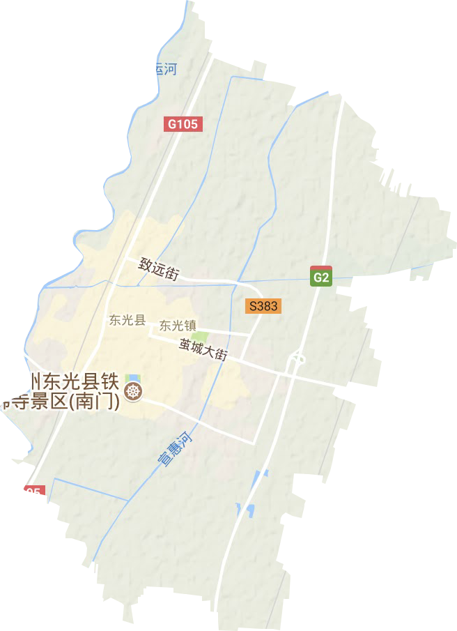 东光镇地形地图