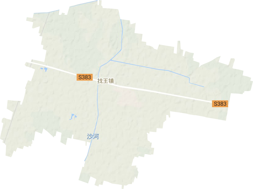 找王镇地形地图