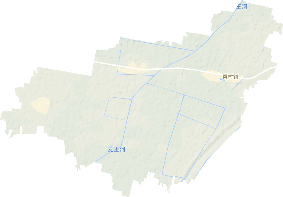 秦村镇地形地图