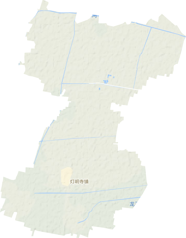灯明寺镇地形地图