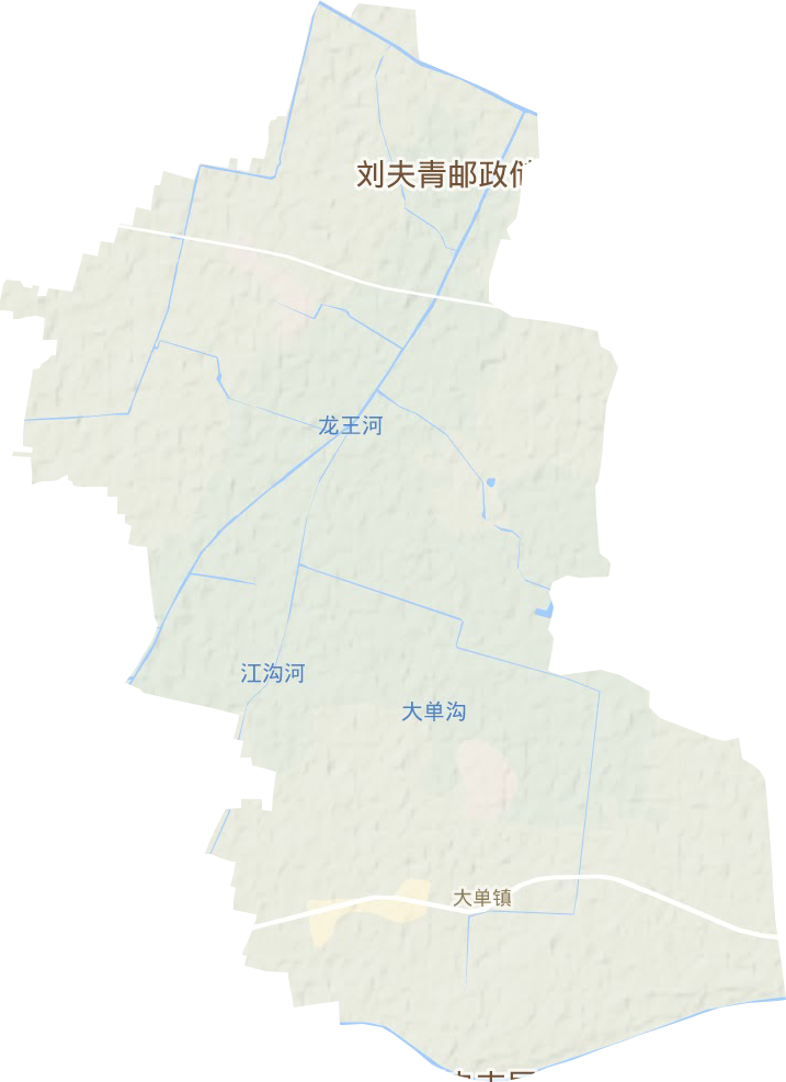 大单镇地形地图