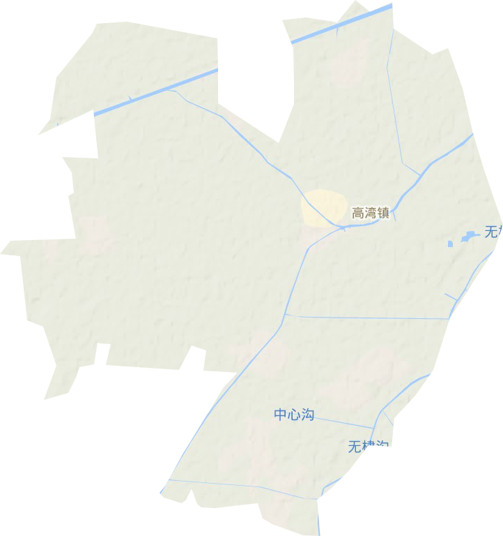 高湾镇地形地图