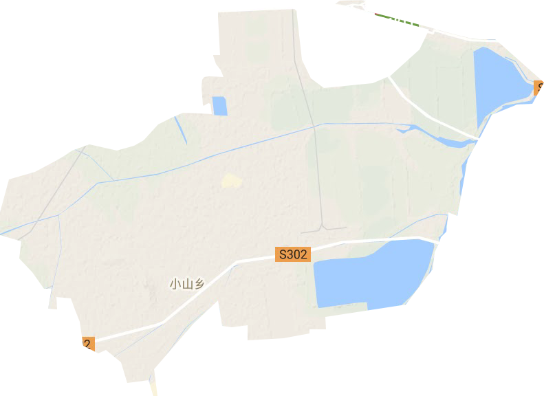 小山乡地形地图
