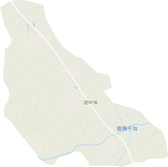 望树镇地形地图