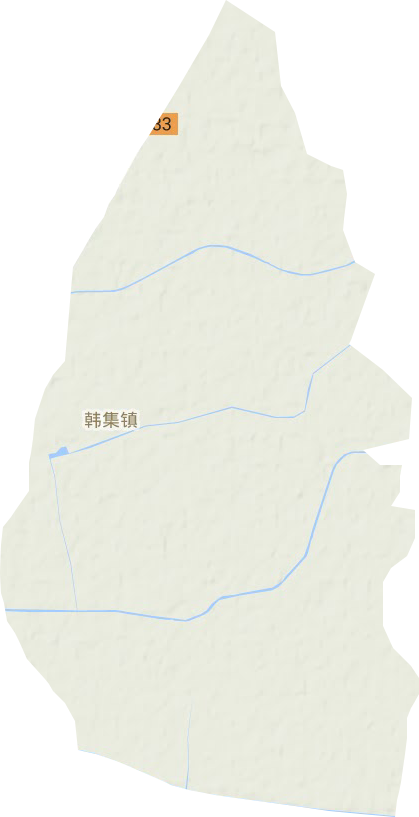 韩集镇地形地图