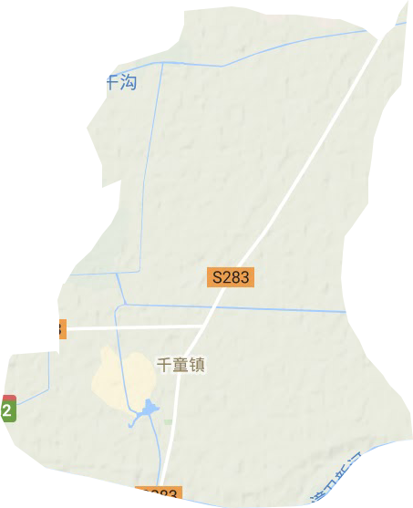 千童镇地形地图
