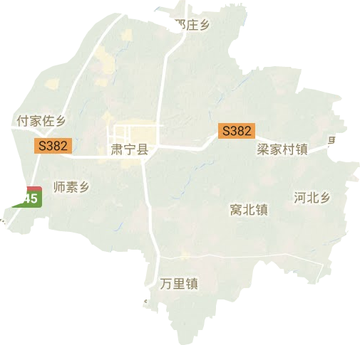 肃宁县地形地图
