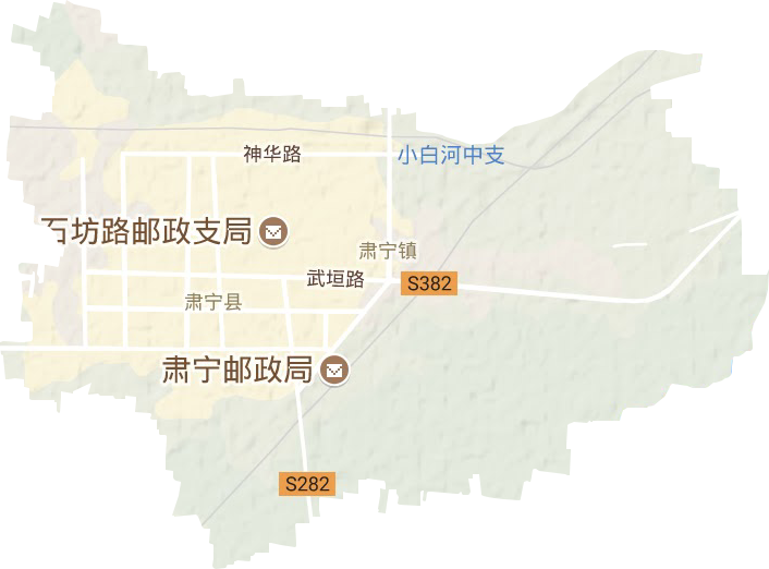 肃宁镇地形地图
