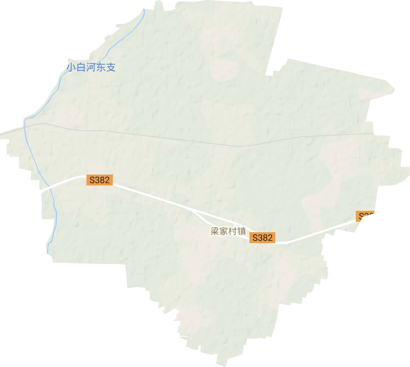 梁家村镇地形地图
