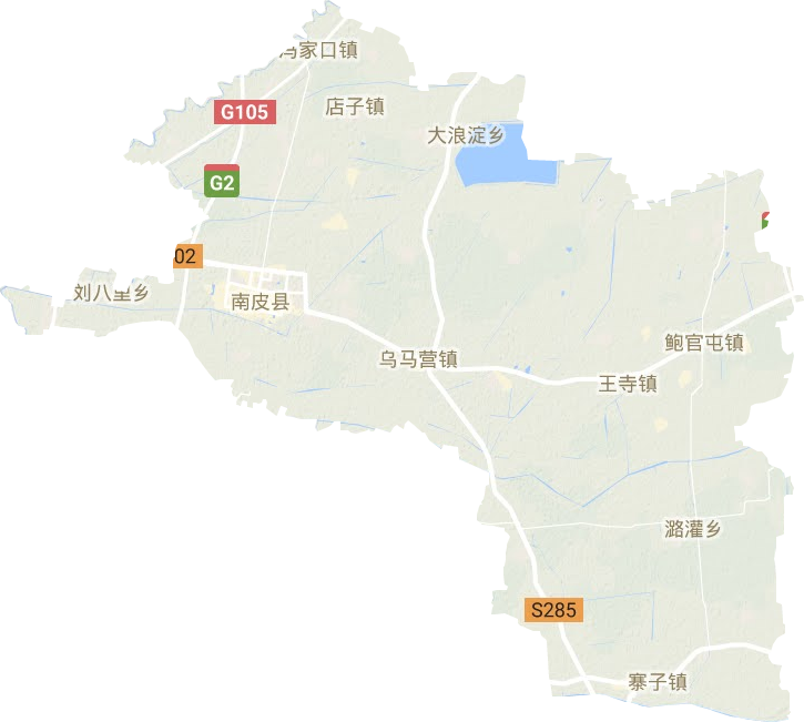 南皮县地形地图