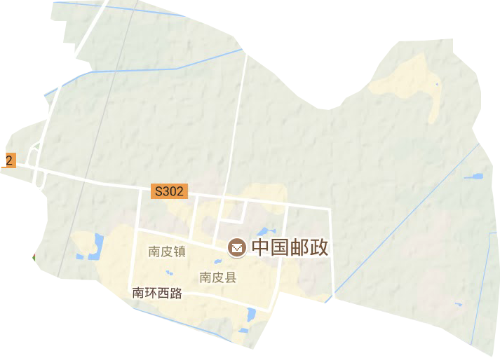 南皮镇地形地图