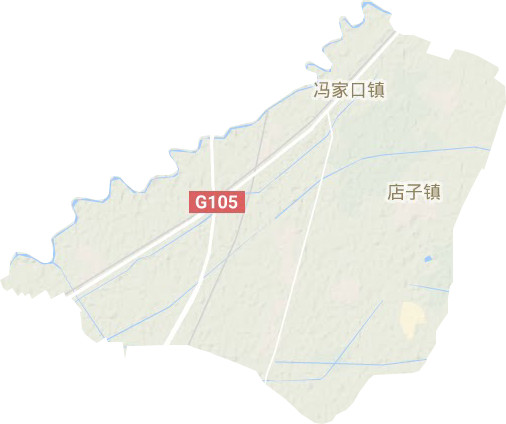 冯家口镇地形地图