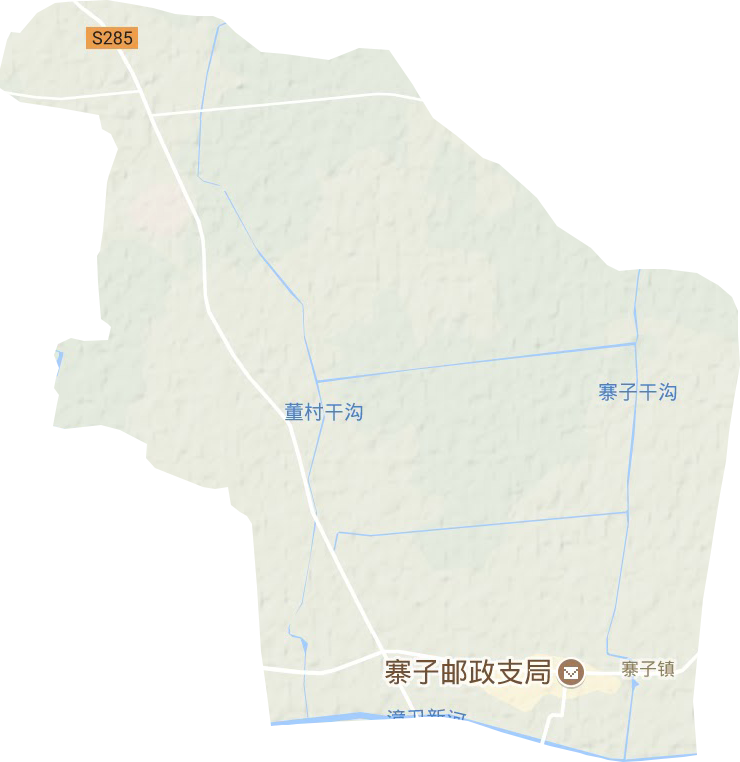寨子镇地形地图